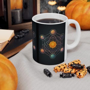 Cosmic Universe Ceramic Mug | Galaxy Stars Planets Coffee Cup | Space Lover&#39;s Gift | Astronomy Home Décor