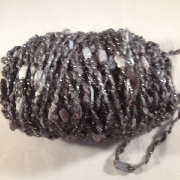 Aslantrends Litoral Sparkle, Bulky novelty yarn, Color is Night Fall