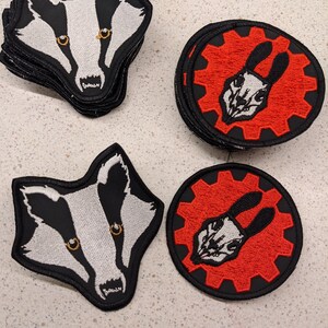 Sew On patches Gear Bunny, Badger face