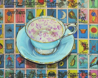 Cup of Fortune -8x8 archival Print from Original artwork by Felix Eddy