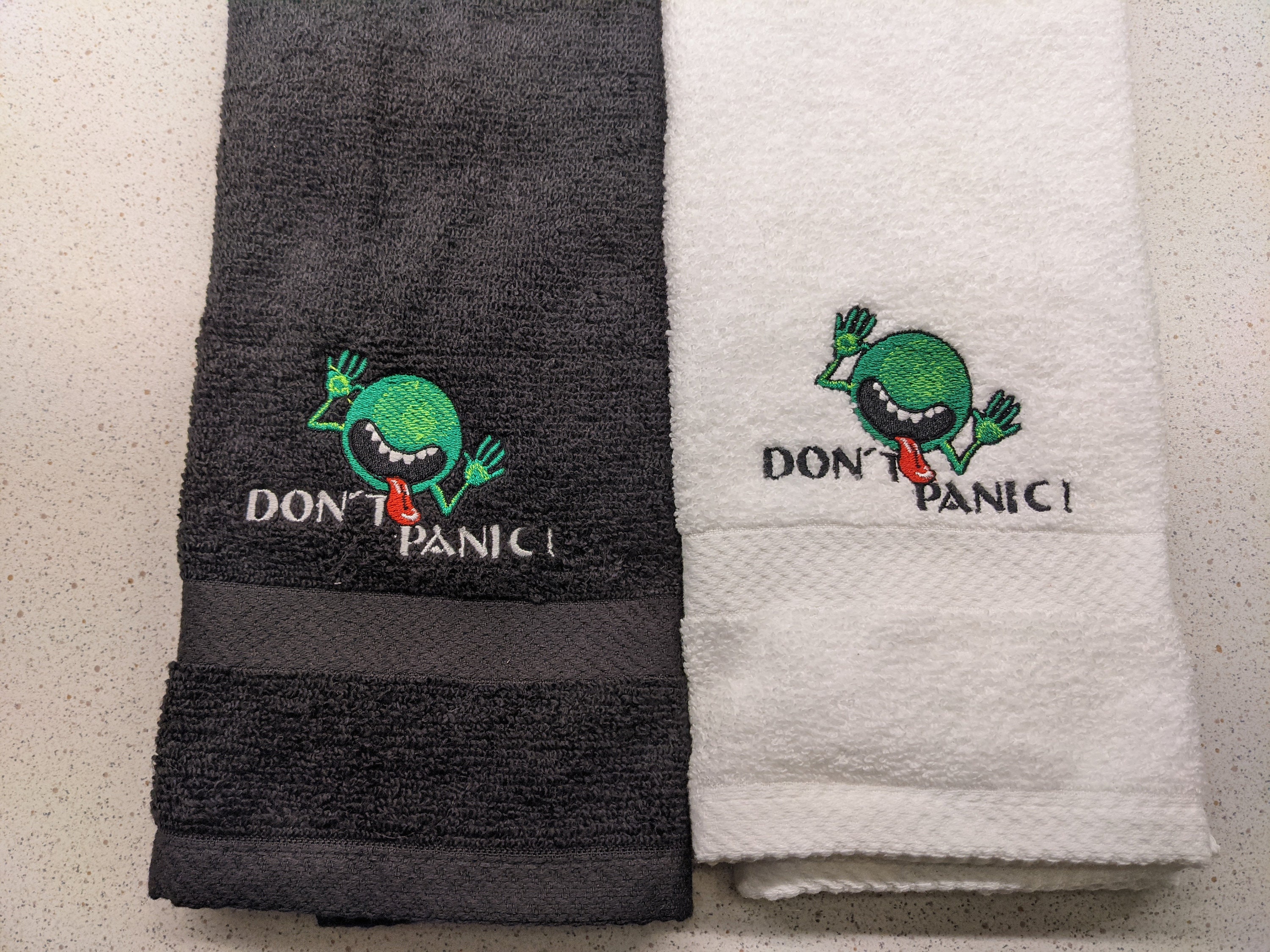 W&W Cycles - Don't Panic Towel for Harley-Davidson