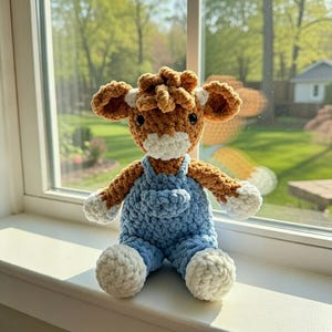 Highland Cow Crochet Pattern | Amigurumi Plush Toy (PDF Download) | Digital Download