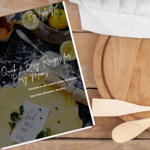 15 snelle en gemakkelijke recepten voor drukke moeders: snelle recepten, eenvoudige recepten, 20 minuten durende maaltijden, ideeën voor familiediners, afdrukbaar pdf-kookboek (8,5 x 11 inch)
