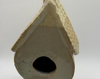 Handgefertigt Keramik Vogelhaus | Vogelhaus Keramik Vogelhaus | Einzigartige Gartendekoration | Rustikales Outdoor Vogelhaus | Vogel-Liebhaber-Geschenk