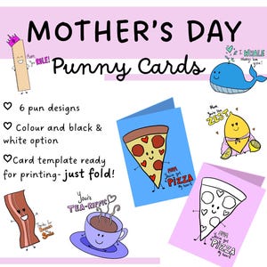 Plantillas para tarjetas del Día de la Madre: diseños en blanco y negro y a color