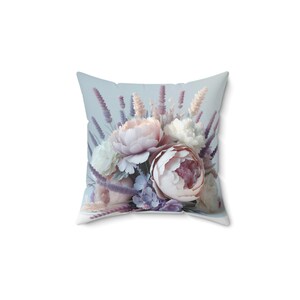 Floral Decor Pillow, Cozy Home Accent, Gift for Her, Living Room Decor, Relaxing Vibes, Spring Celebration, Housewarming Gift