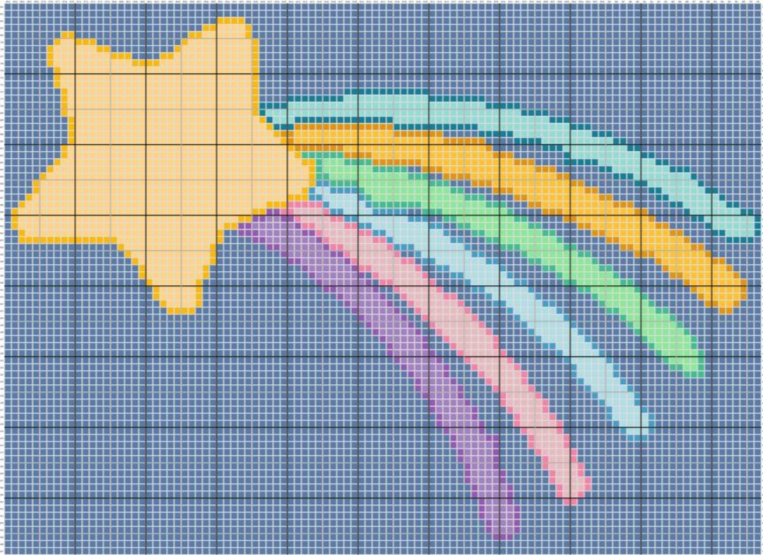 C2C Shooting Star Crochet Blanket Pattern Instant Download Graphghan - Etsy