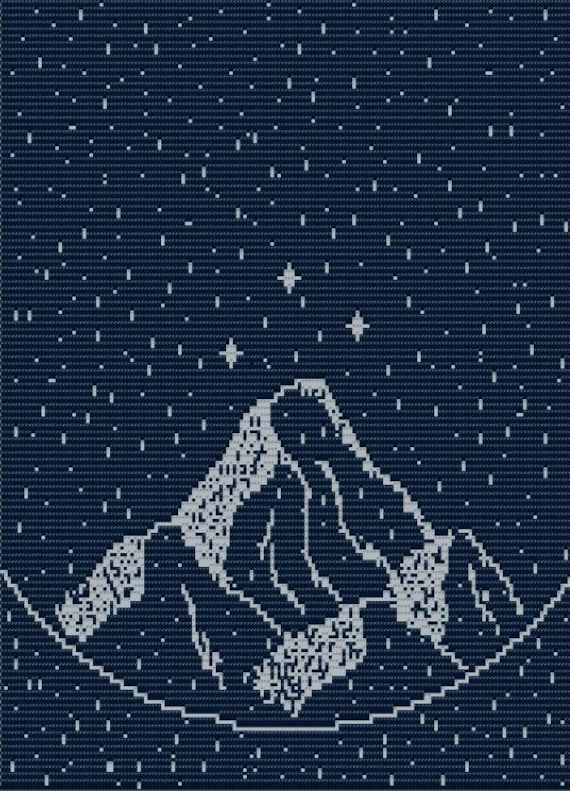 ACOTAR Ramiel Mosaic Crochet blanket pattern Graphghan