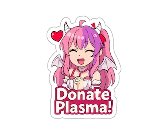 Ironmouse &quot;Donate Plasma!&quot; Vtuber Sticker – Mario Party Style!