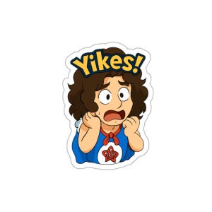 Danny Sexbang NSP "YIKES!" Party Game Style Sticker (YT Party Design Collection)