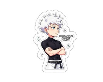 Satoru Gojo - Jujutsu Kaisen &quot;Generational Wasted Talent!&quot; Chibi Sticker