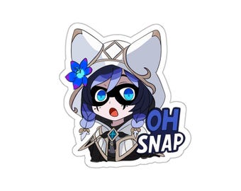 Snuffy Mario Party Style Sticker &quot;OH SNAP&quot; (Vtuber Party Design Collection)