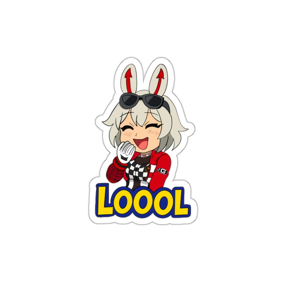 Bunny Zentreya Mario Party Game Style Sticker "LOOOL" (Vtuber Party Design Collection)