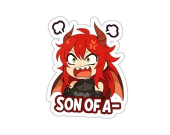 Zentreya Mario Party Style Sticker &quot;Son of A&quot; (Vtuber Party Design Collection)