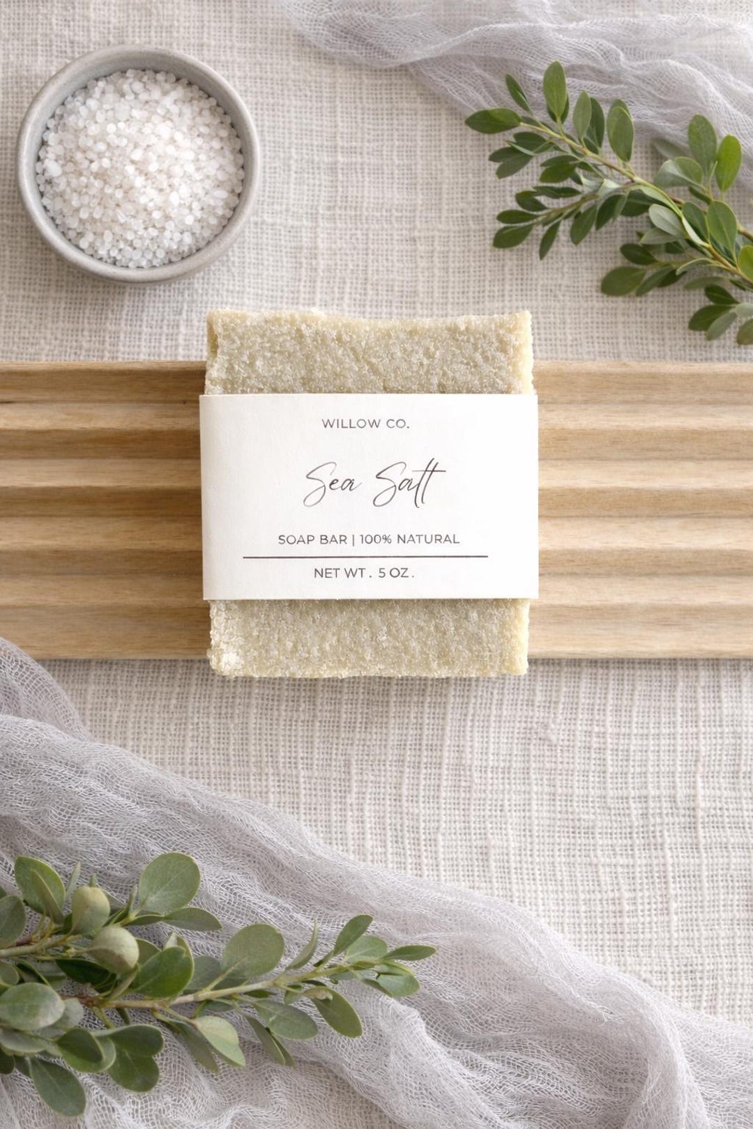 Handmade Sea Salt Soap Bar | Natural Exfoliating 5oz - Etsy