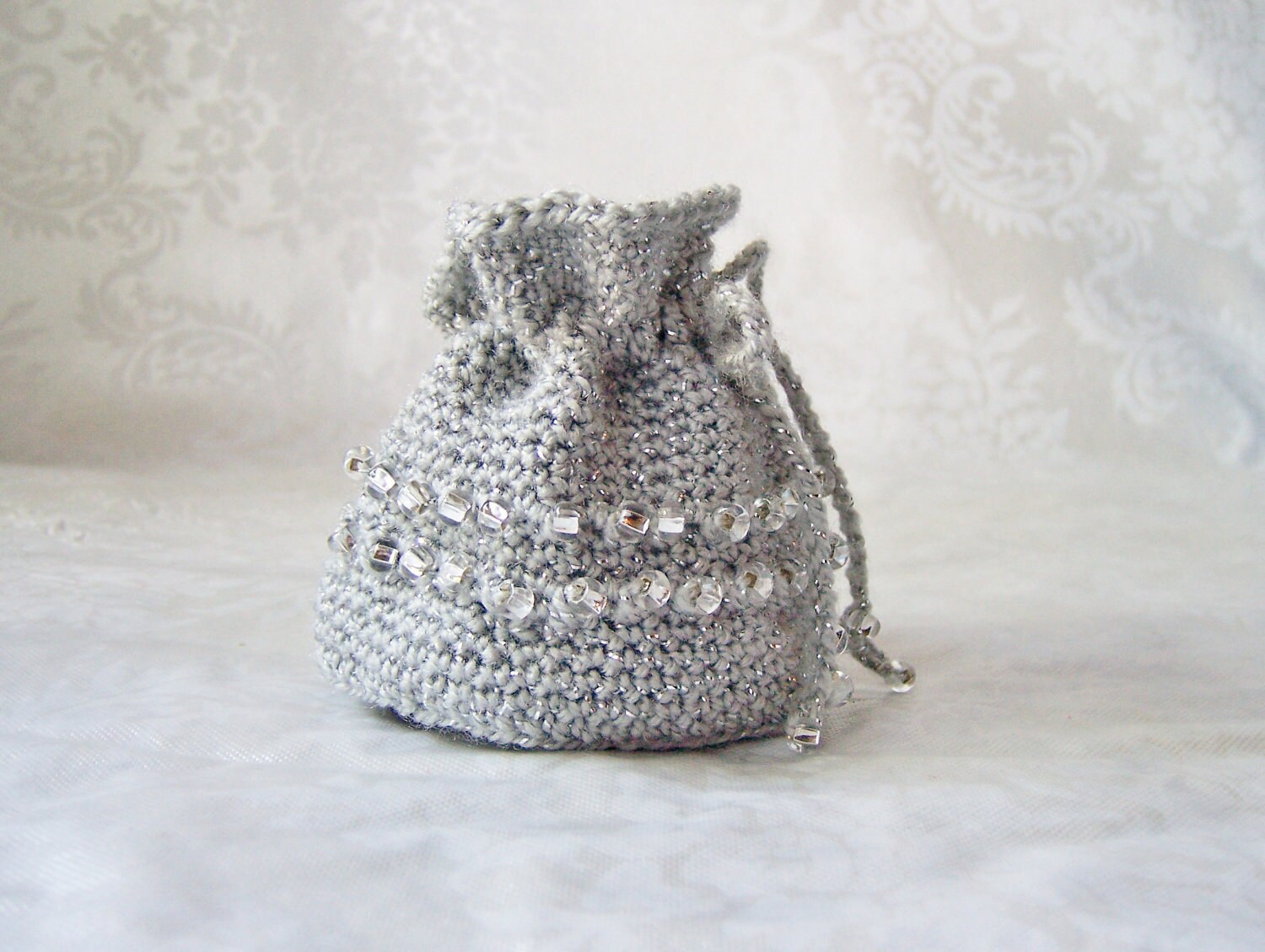Crochet Coin Purse Crochet Jewelry Pouch Crochet Sack With Etsy
