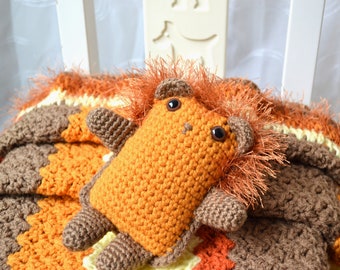 Tooth Fairy Pillow, Crochet Tooth Fairy Pillow, Tooth Saver Pillow, Safari Baby Blanket