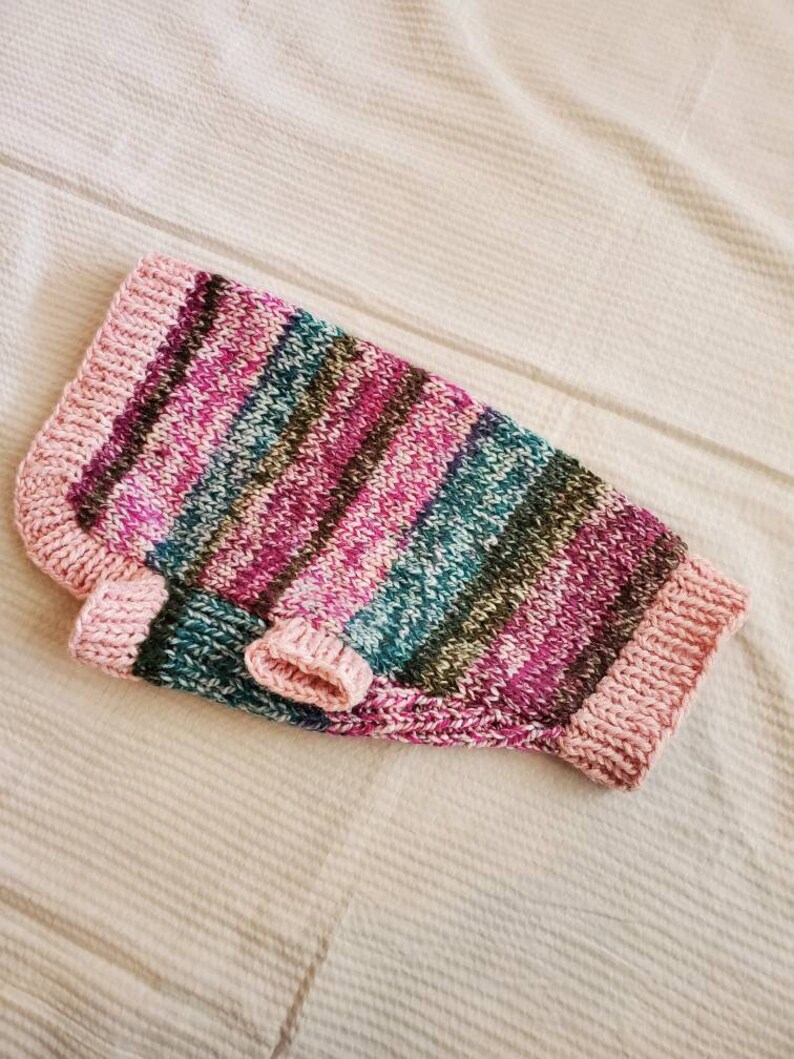 Knit Dog Sweater for Medium and Large Dogs, Dog Sweater With Stripes