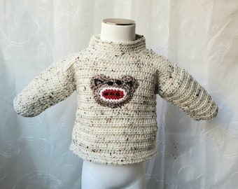 Crochet Sweater, Childs Crochet Sweater, Baby Sweater