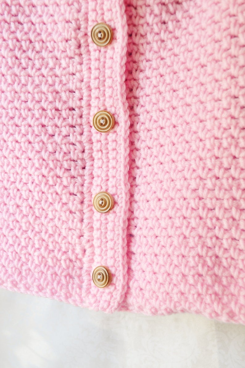 Crochet Sweater, Baby Sweater, Pink Lavender Cream Sweater, Crochet Hoodie Etsy