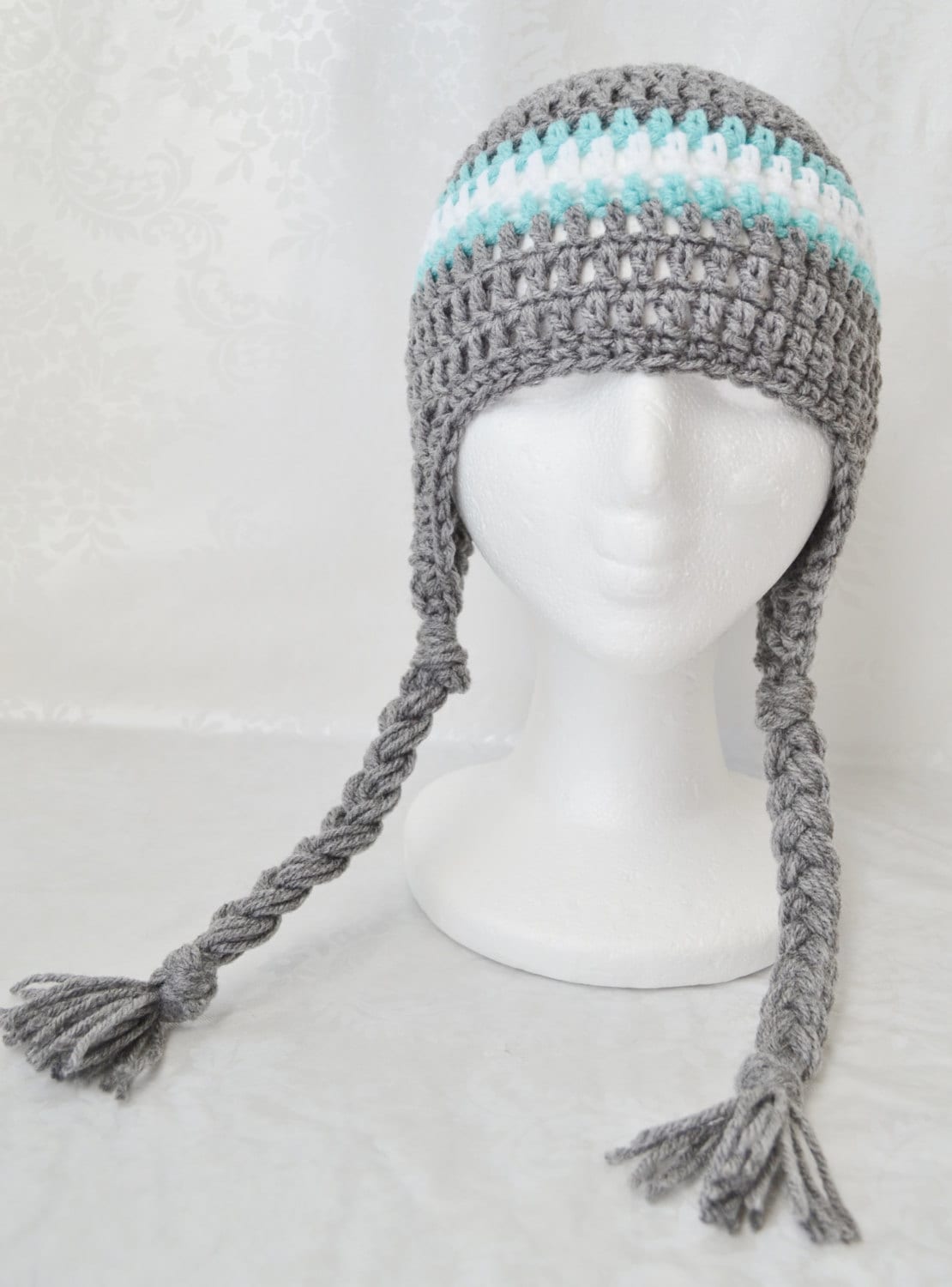 Snowboard Hat Crochet Hat for Boys Crochet Hat With Earflaps Etsy