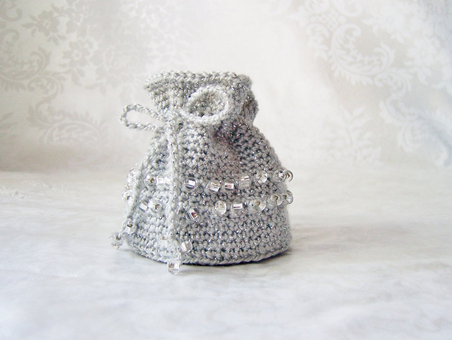 Crochet Coin Purse Crochet Jewelry Pouch Crochet Sack With Etsy