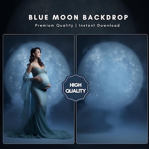 Celestial Moon Digital Backdrop Maternity Digital Background Full Moon Digital Photoshop Overlay Photography Backdrop Portrait Background