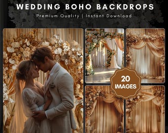 Floral Boho Hochzeit Hintergrund: Beige Neutral Textur (Digitaler Download)