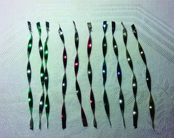 Vintage Christmas Spiral Icicle Ornaments