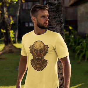 Epic Clown Graphic Tee, Unisex Horror T-Shirt, Gifting for Halloween, Birthday, Cosplay, Comedy Lovers, Unique Design