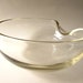 1970s Elsa Perreti for Tiffany & Co. Thumbprint Vaseline Glass Mid Century Modern Decorative Bowl