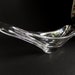1950s 1960s Mid Century Modern Small Daum Crystal Circe Swallowtail Bowl Sculpture