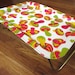 1960s 70s Groovy Bright Neon Pink Yellow Green Mushroom Metal Lap/Bed Serving Tray