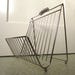 1950s 1960s Mid Century Modern Chrome Metal Wire Magazine Rack