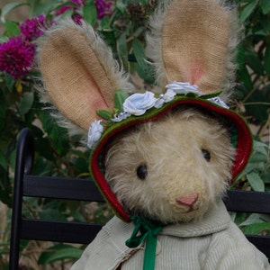 PDF sewing Pattern tutorial for Hampton Bears Hetty Hare 11" vintage style artist  bunny.