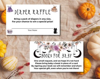 Nightmare Baby Shower Diaper Raffle & Books for Baby Cards (Digital Download)