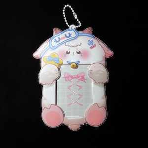 PVC Animal Card Holder｜Cute Kpop Photocard Wallet｜ID Badge Cover with Chain｜Kawaii Lanyard Case for Students & Fans