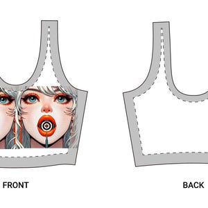 Artistic Polyester Sports Bra, Take your best shot