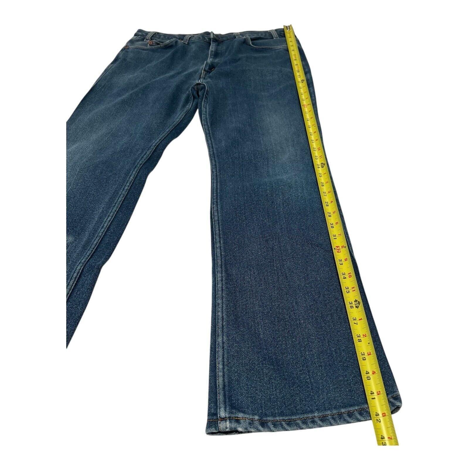 Vintage 70s Levis 517 Jeans: Blue Denim, Talon 42 Zipper (38W L31