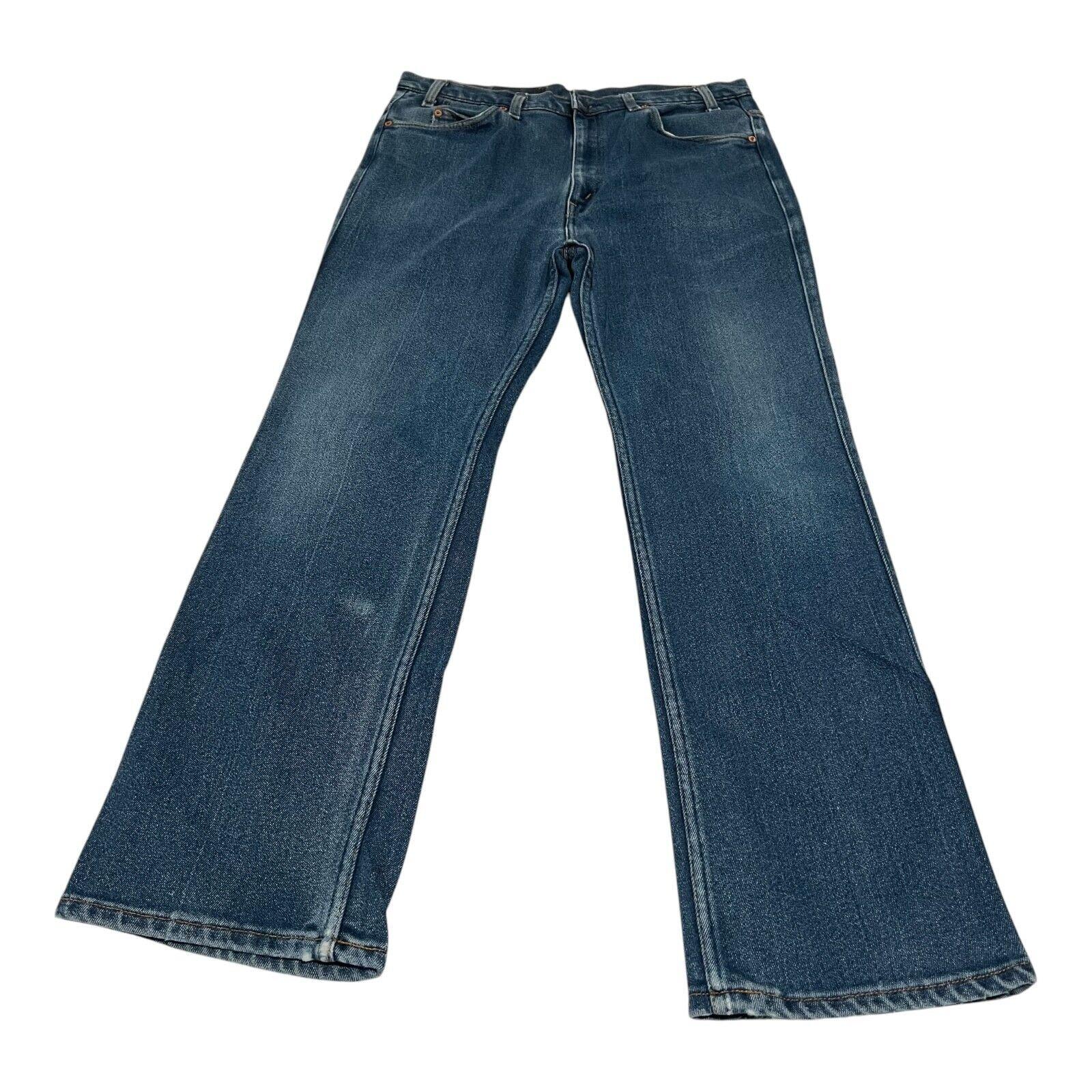 Vintage 70s Levis 517 Jeans: Blue Denim, Talon 42 Zipper (38W L31