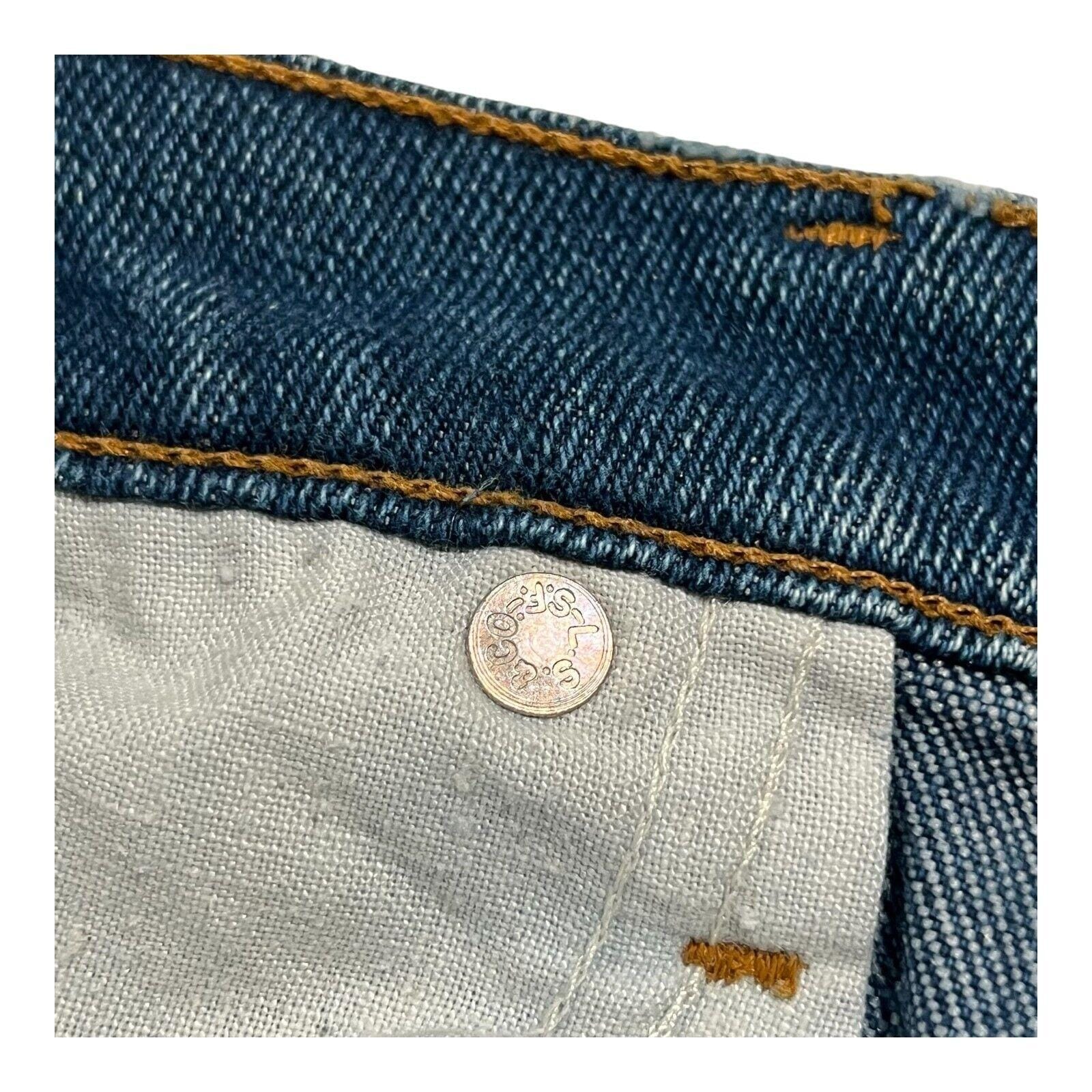 Vintage 70s Levis 517 Jeans: Blue Denim, Talon 42 Zipper (38W L31