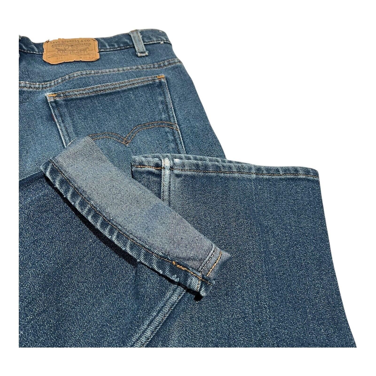 Vintage 70s Levis 517 Jeans: Blue Denim, Talon 42 Zipper (38W L31