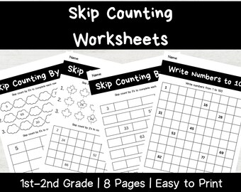 Skip Counting Worksheets | Math Practice by 2s, 3s, and 5s | Printable PDF for Kids