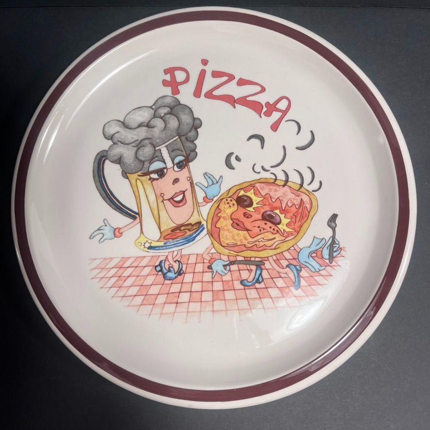 Vintage Italian Pizza Plate - Etsy