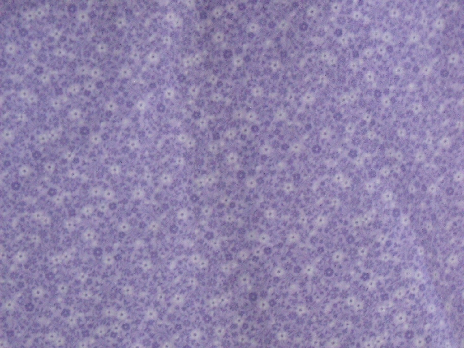 Calico Cotton Fabric 1/4 Yard Vintage 1980s Lavender Purple Etsy