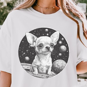 Chihuahua Shirt, Cute Chihuahua Shirt, Funny Chihuahua Gift, Galaxy Chihuahua Shirt, Space Dog Shirt, Chihuahua Lover Gift, Dog Mom Shirt