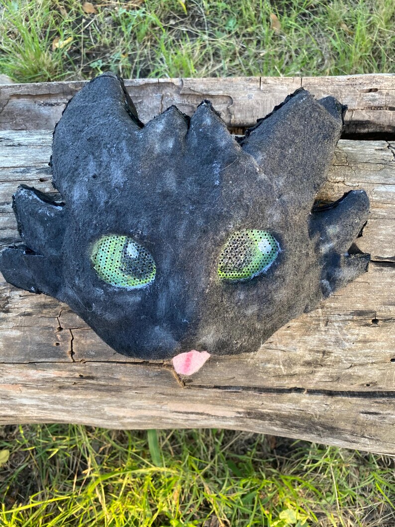 Toothless Inspired Dragon Therian Mask Etsy Toothless Inspired Dragon Therian Mask Etsy