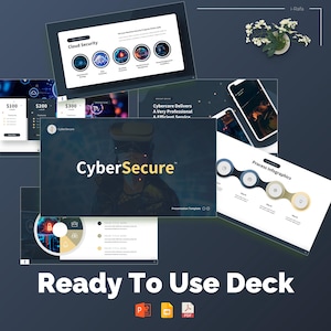CyberSecure Multipurpose 50+ PowerPoint Google Slides Presentation Deck