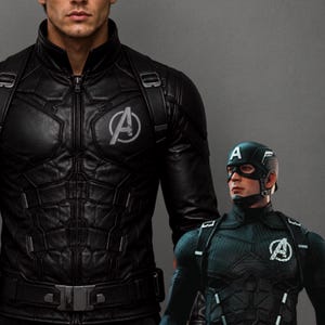 Jaqueta Cosplay Inspirada em Super-Heróis Americanos | Fantasia Feita à Mão por Fãs | Roupa para Halloween e Comic Con
