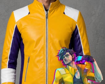 Chaqueta inspirada en personajes de videojuegos / Disfraz hecho a mano inspirado en fans / Atuendo para Halloween y Comic Con